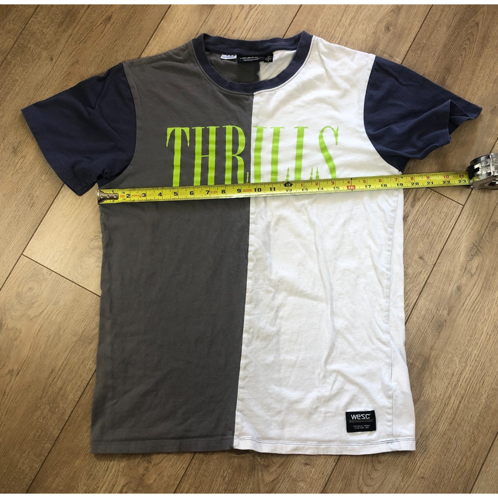 Conspiracy by WESC Size Mens Medium Womens Large T-Shirt Sweden Colorblock Retro - Picture 6 of 7
